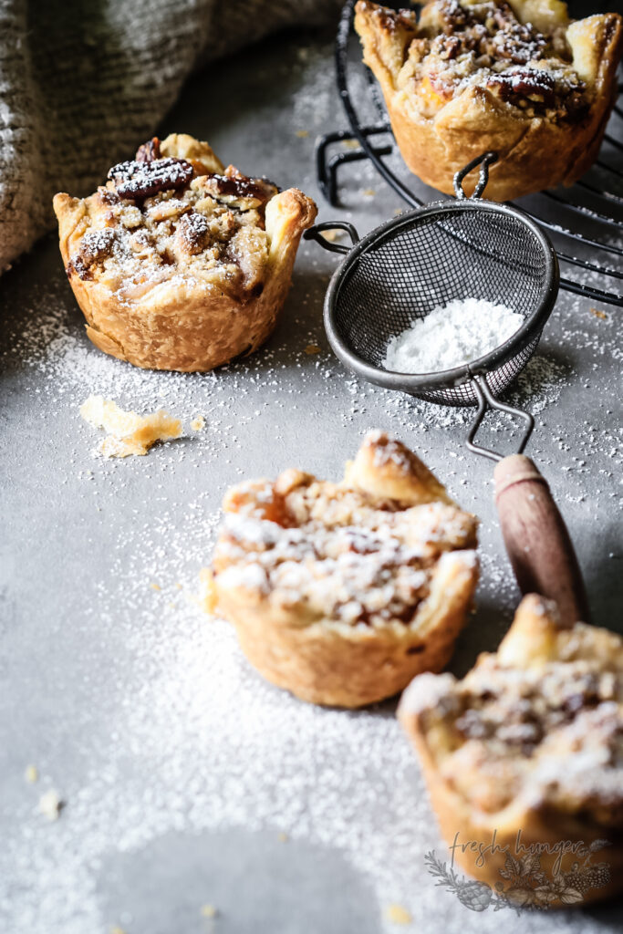 PEACH PECAN CRUMBLE TARTS