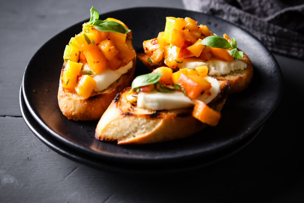 PEACH BRUSCHETTA