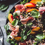 ARUGULA PROSCIUTTO PEACH SALAD