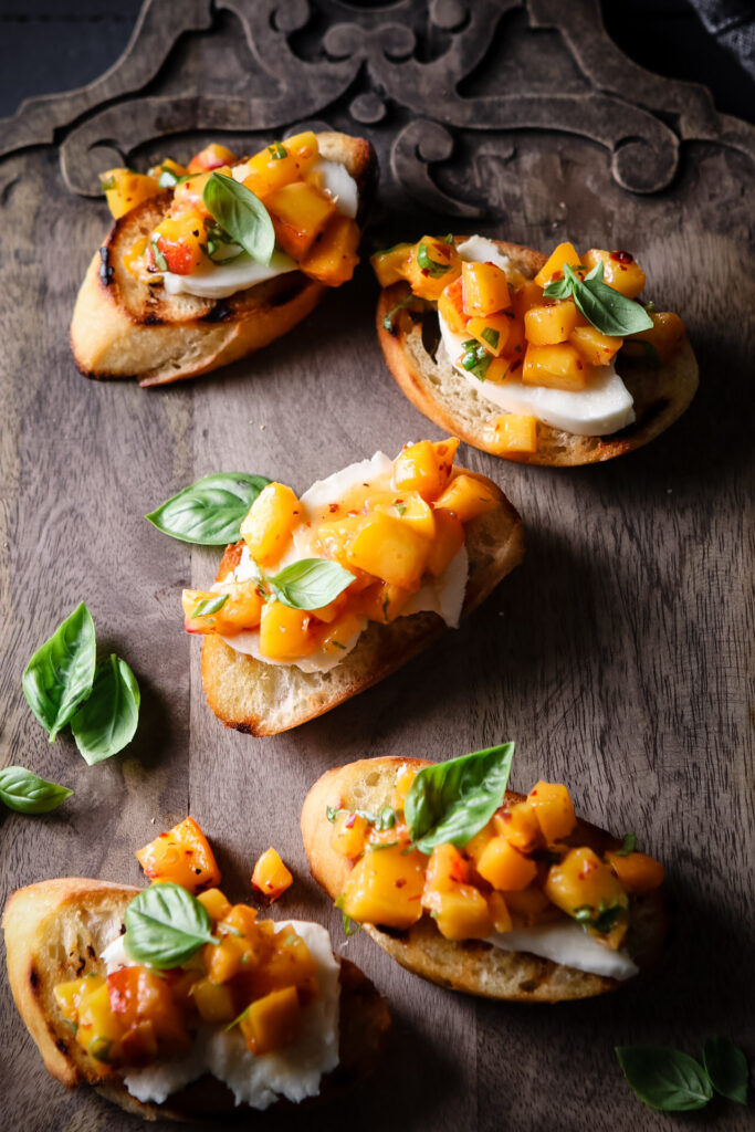 PEACH BRUSCHETTA