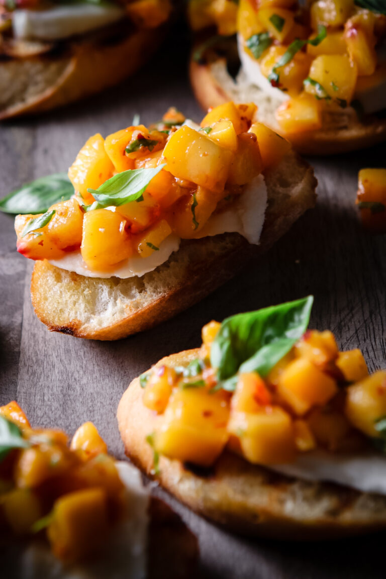 PEACH BRUSCHETTA