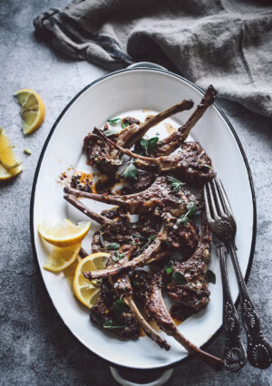 Grilled Lemon Oregano Lamb Chops