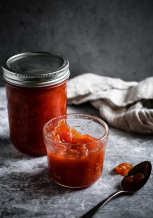 Bourbon peach jam