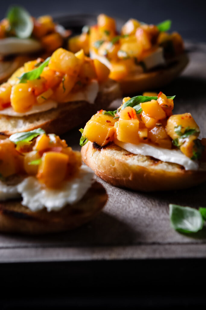 PEACH BRUSCHETTA