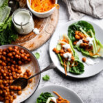 BUFFALO CHICKPEA LETTUCE WRAPS