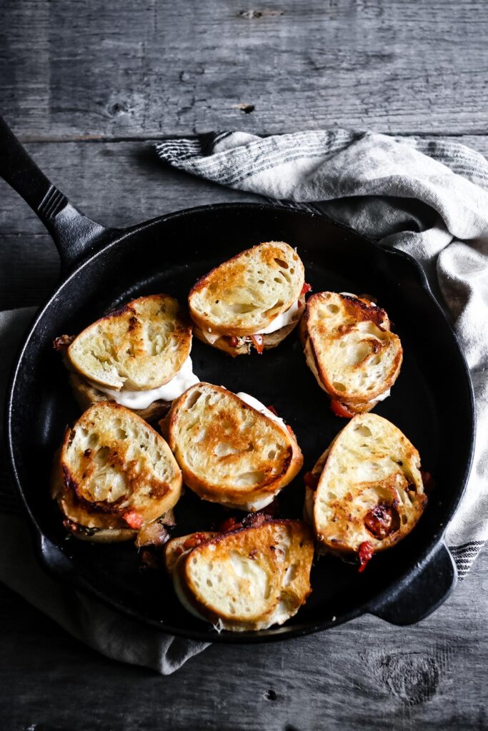 BRUSCHETTA GRILLED CHEESE SANDWICHES