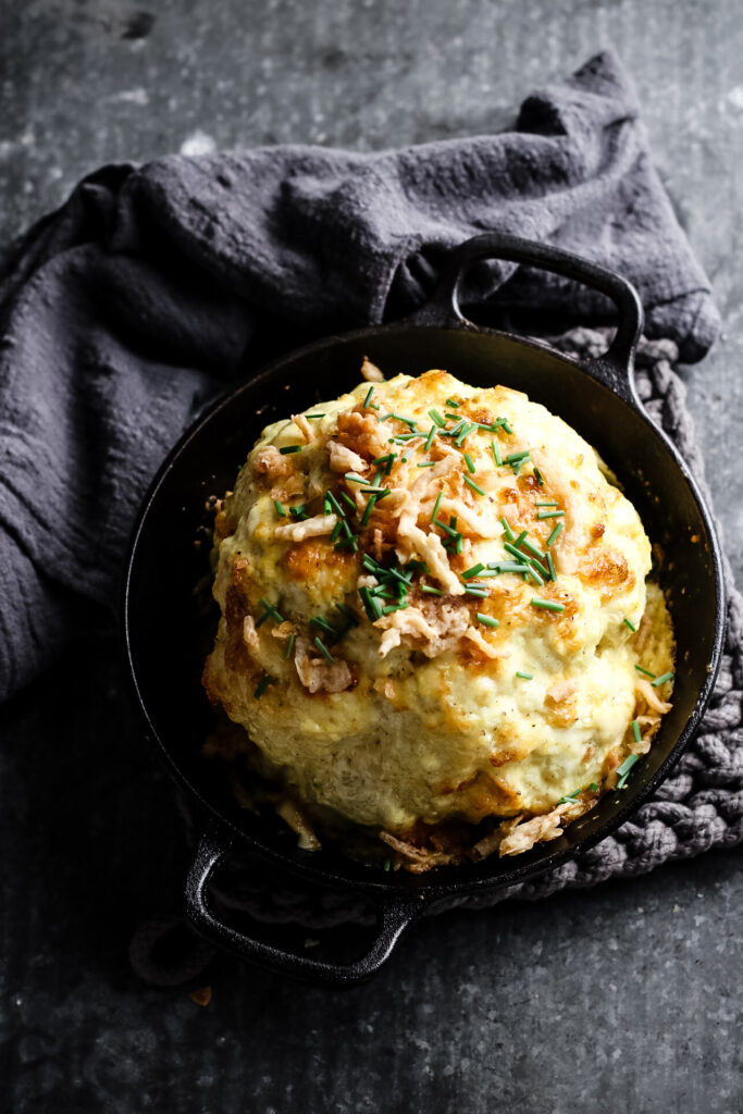 CHEESY MUSTARD ROAST CAULIFLOWER