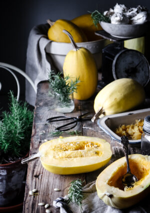 ROSEMARY BROWNED BUTTER SPAGHETTI SQUASH