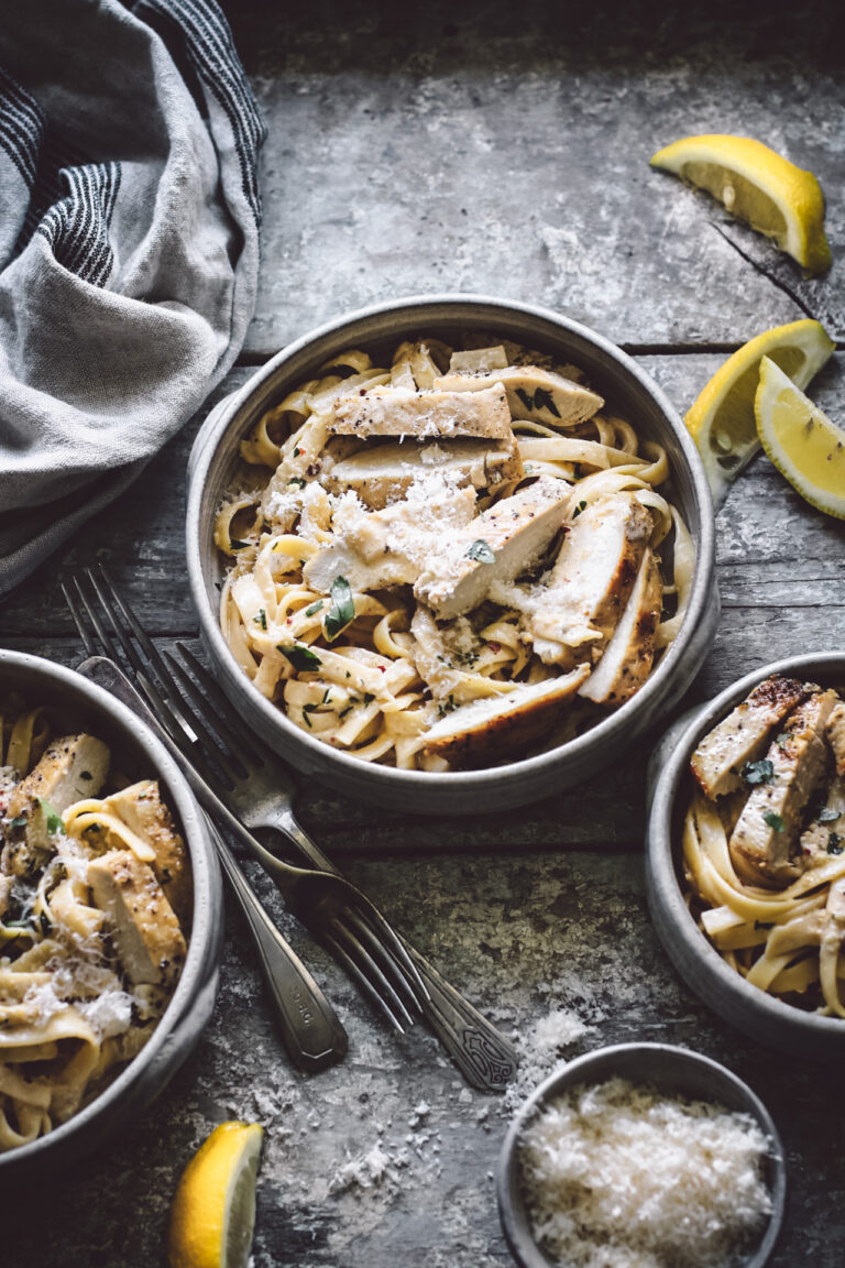 CREAMY LEMON CHICKEN FETTUCCINE