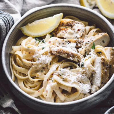 CREAMY LEMON CHICKEN FETTUCCINE