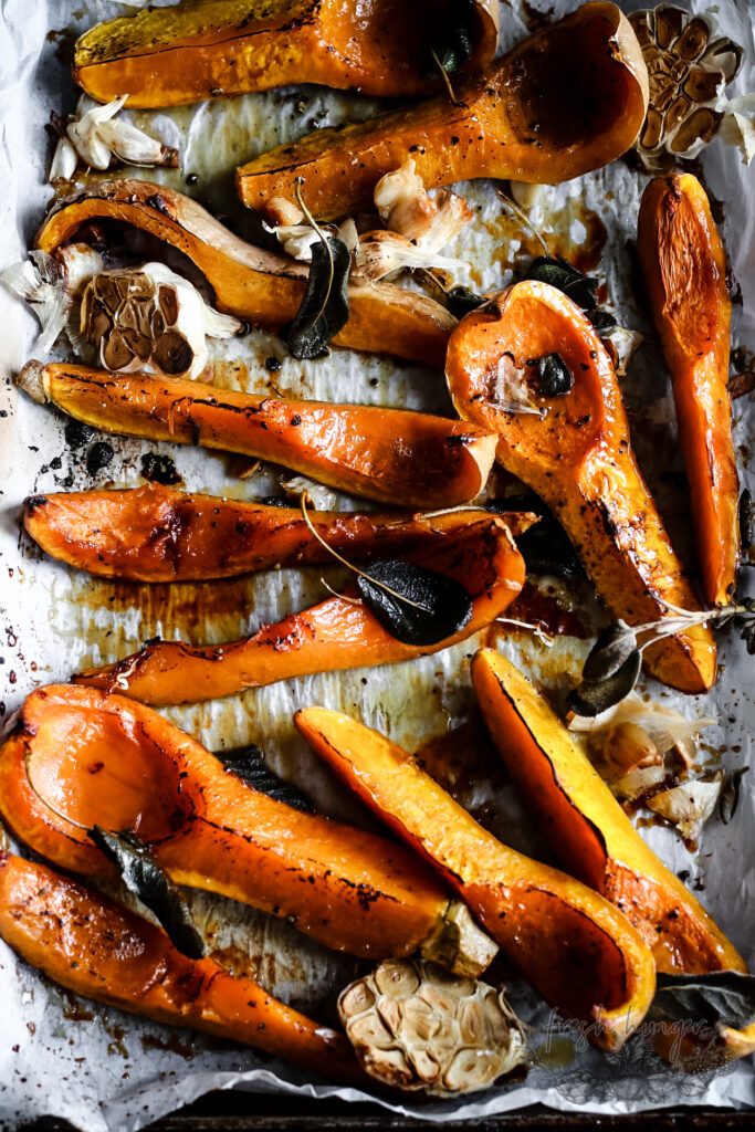 STICKY SAGE ROASTED BUTTERNUT SQUASH