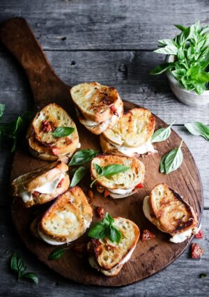 BRUSCHETTA GRILLED CHEESE SANDWICHES