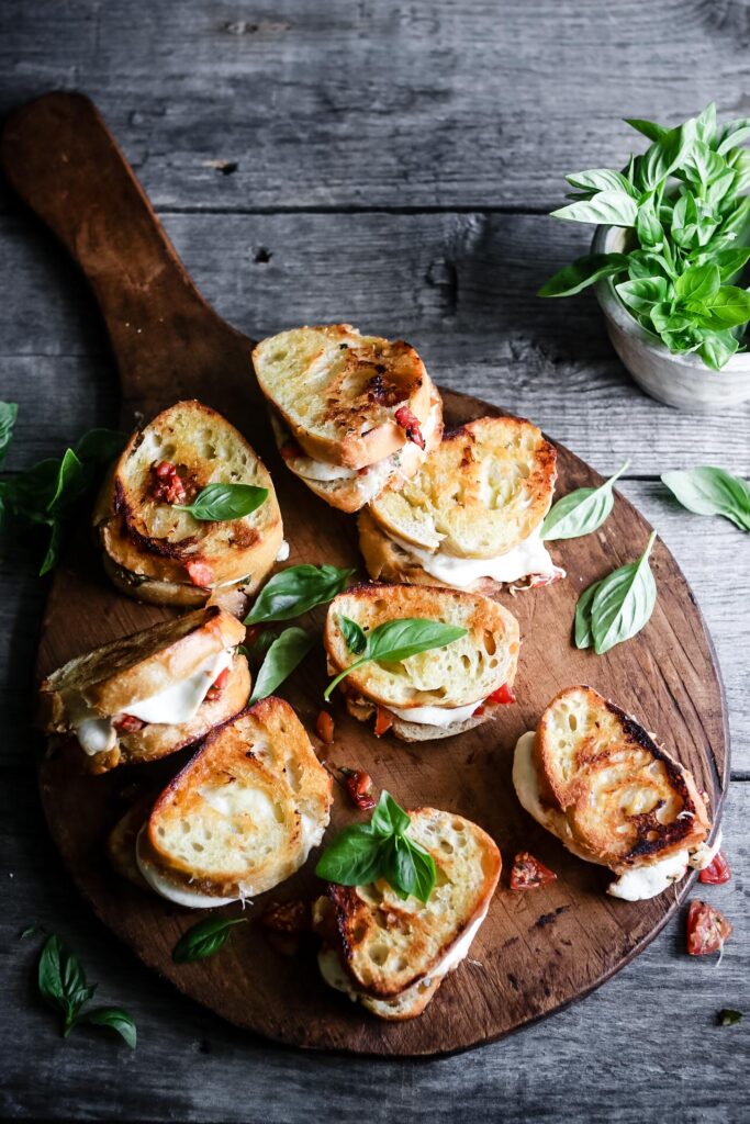 BRUSCHETTA GRILLED CHEESE SANDWICHES