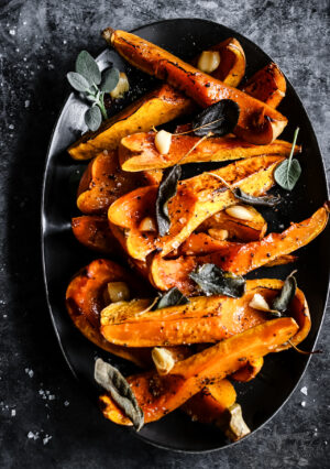 STICKY SAGE ROASTED BUTTERNUT SQUASH