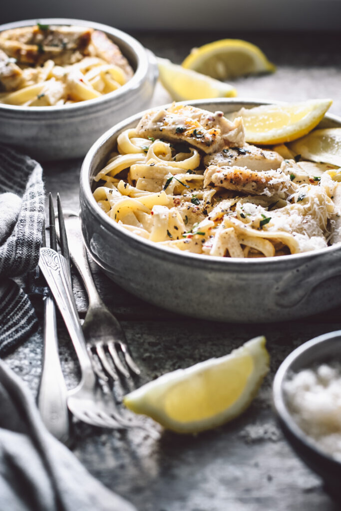 CREAMY LEMON CHICKEN FETTUCCINE