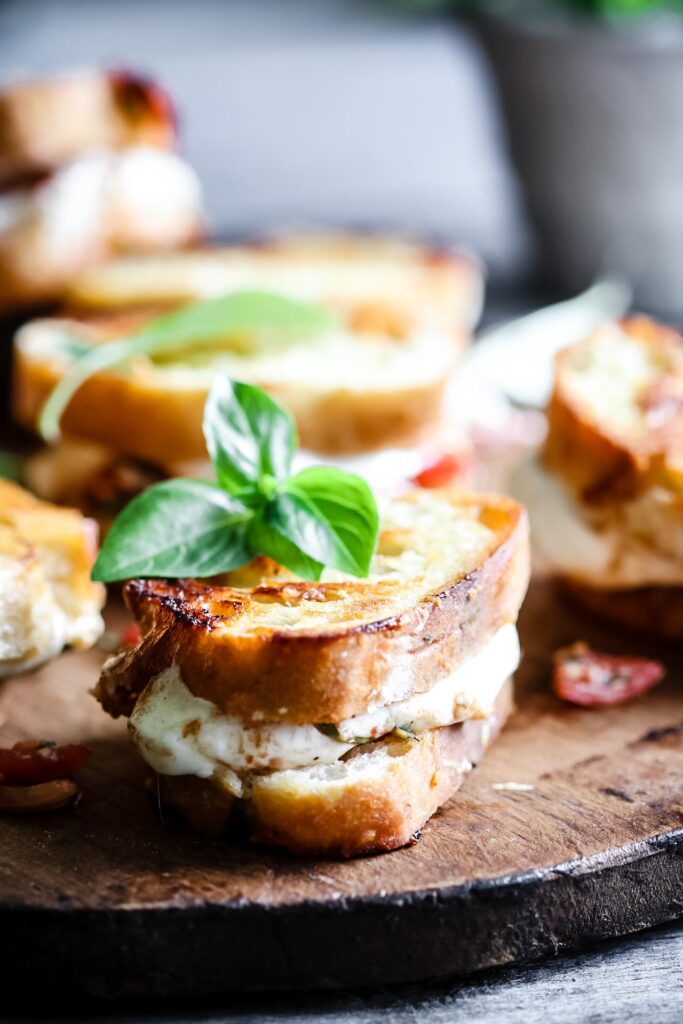 BRUSCHETTA GRILLED CHEESE SANDWICHES