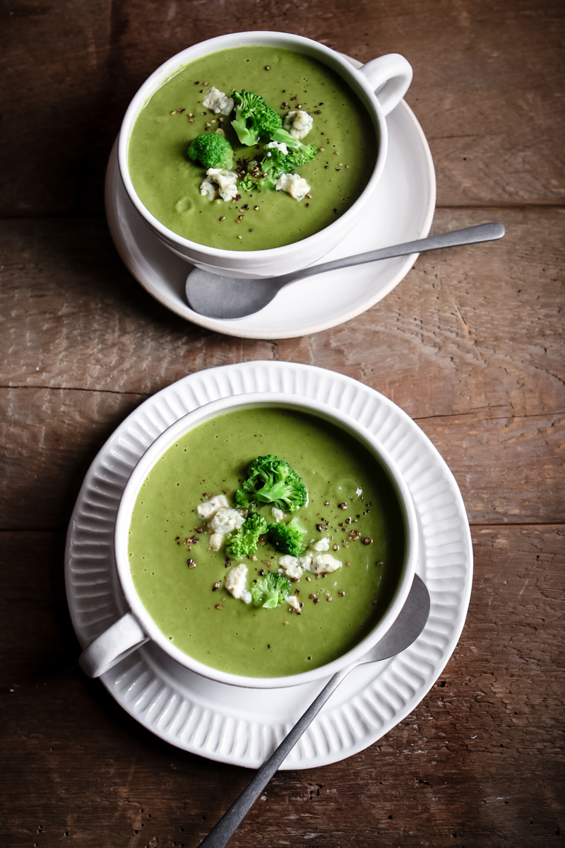 BROCCOLI BLUE CHEESE SOUP