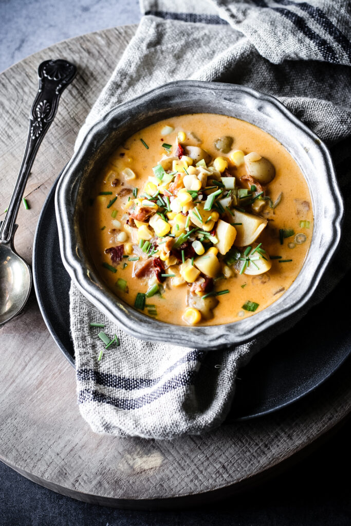 CHIPOTLE CORN & BACON CHOWDER