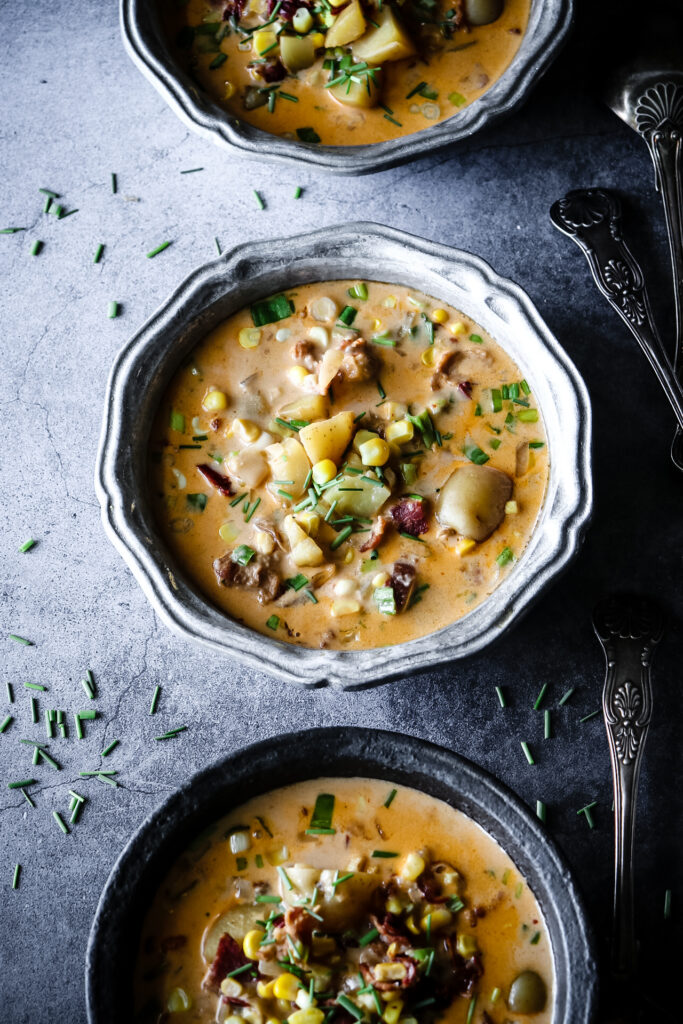 CHIPOTLE CORN & BACON CHOWDER