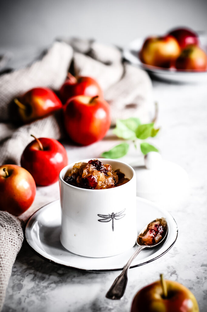 SPICY APPLE CRANBERRY CHUTNEY