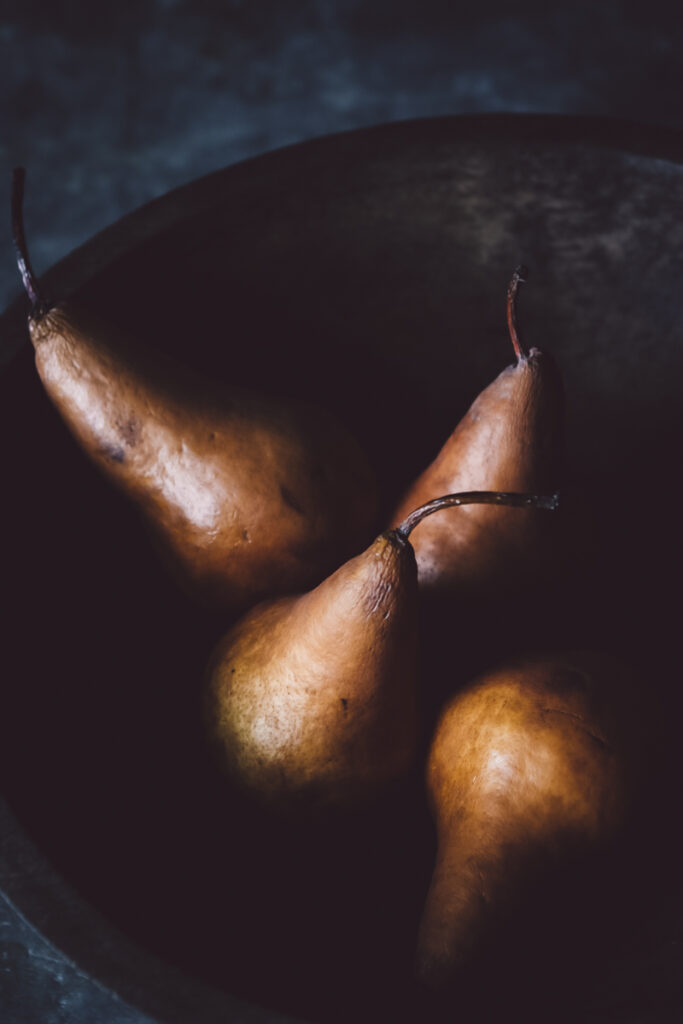 BLUE CHEESE HONEY BAKED PEARS