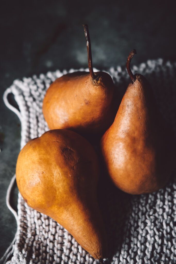 BLUE CHEESE HONEY BAKED PEARS