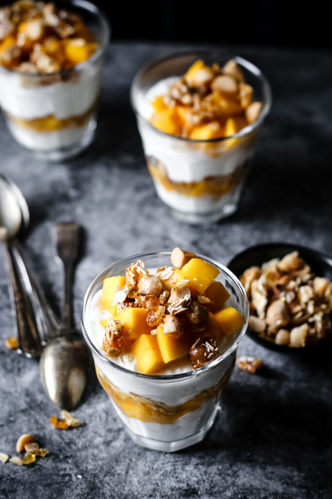 MANGO, COCONUT BREAKFAST PARFAITS