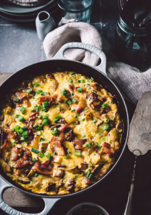 BACON, POTATO & CHEDDAR FRITTATA