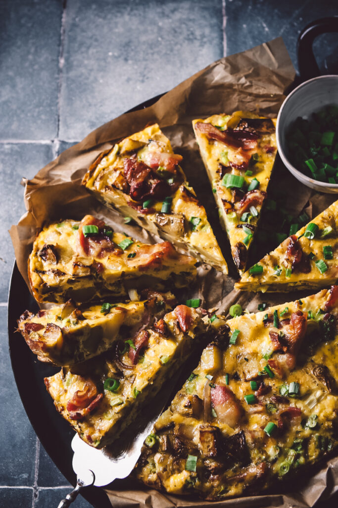 BACON, POTATO & CHEDDAR FRITTATA