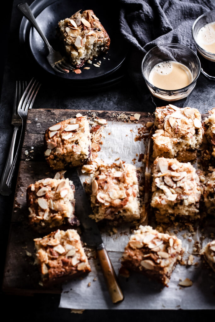 CHERRY CHOCOLATE ALMOND CAKE