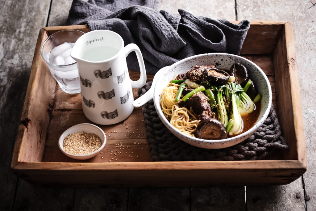 SLOW COOKER MISO BEEF & NOODLES