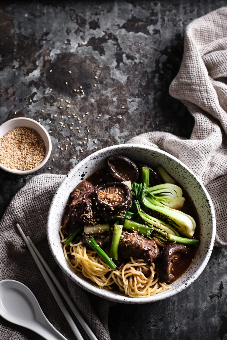 SLOW COOKER MISO BEEF & NOODLES