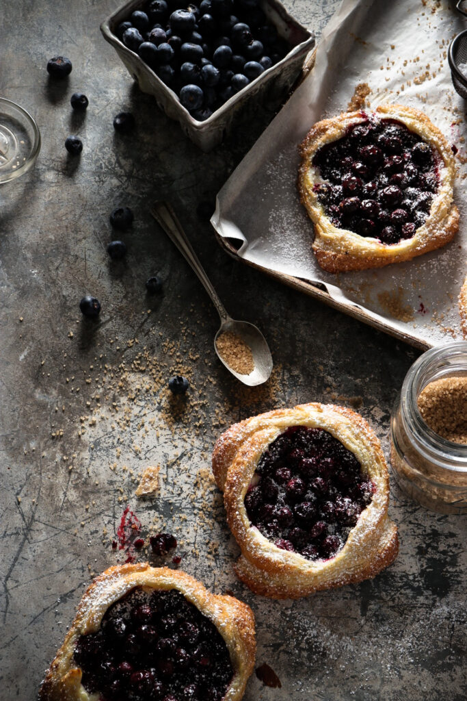 quick & easy blueberry pastries