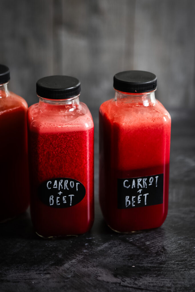 carrot, beet, orange & ginger juice