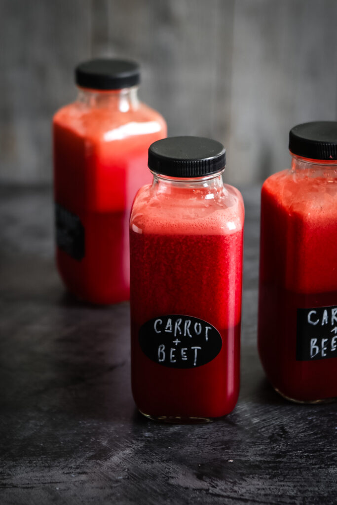 carrot, beet, orange & ginger juice