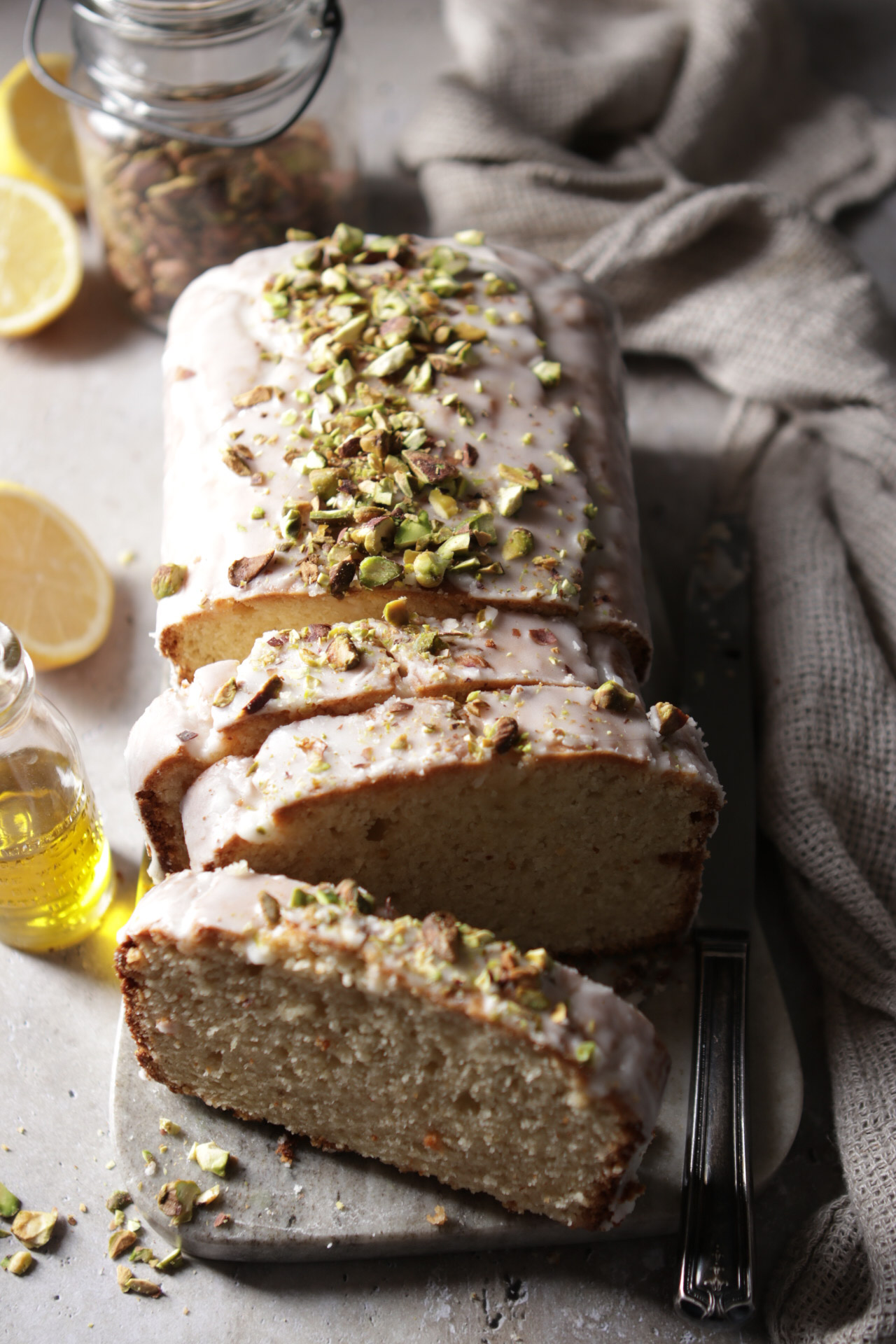 lemony sour cream olive oil loaf (gluten free)