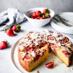 strawberry polenta cake