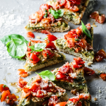 cheesy pesto bruschetta