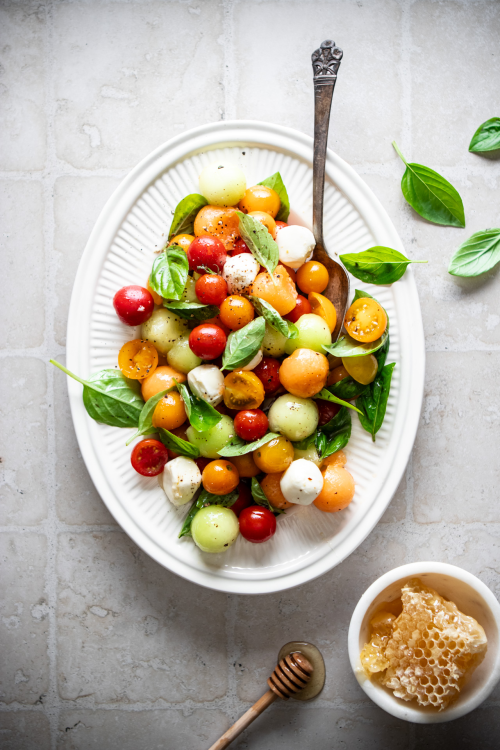 melon caprese salad