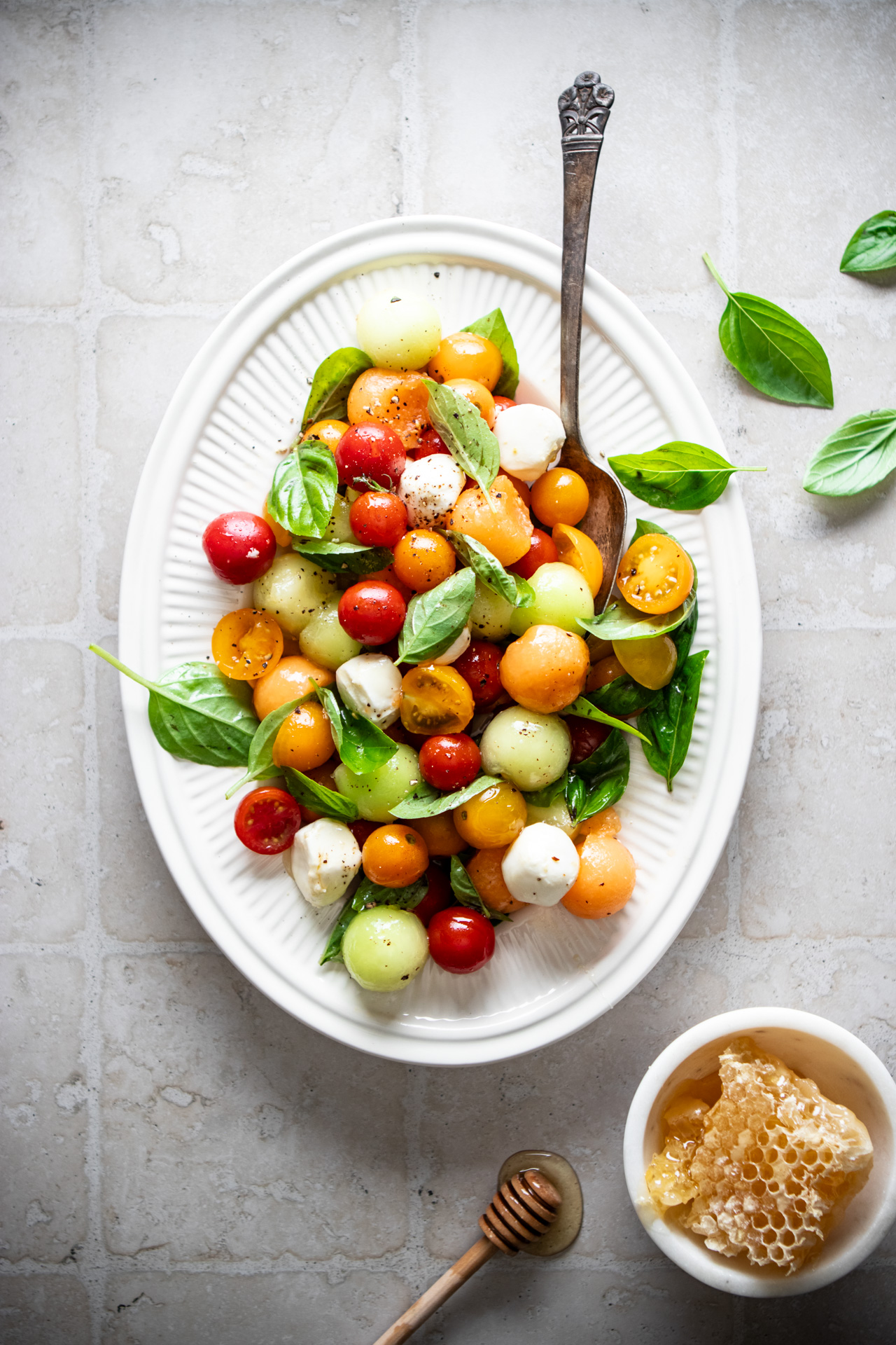 melon caprese salad