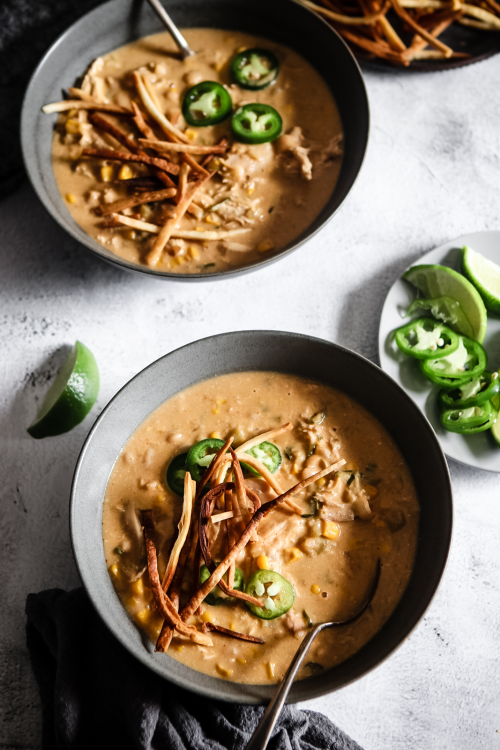 30 minute creamy chicken chili