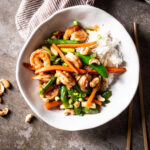 hoisin shrimp and vegetable stir-fry