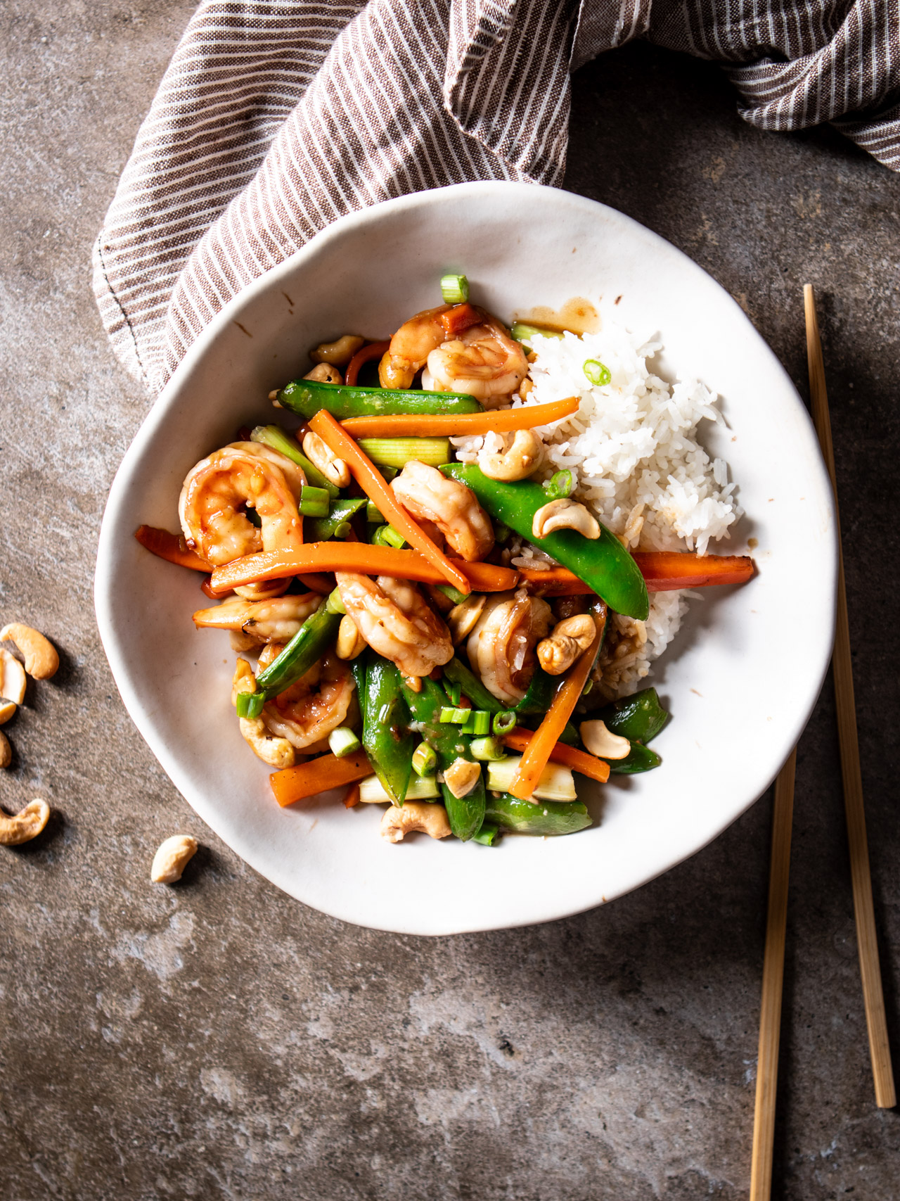 hoisin shrimp and vegetable stir-fry
