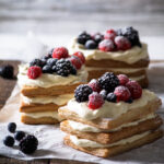 berry lemon cream mille fueille