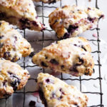 blueberry lemon-glazed scones