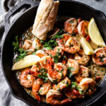 lemon miso shrimp