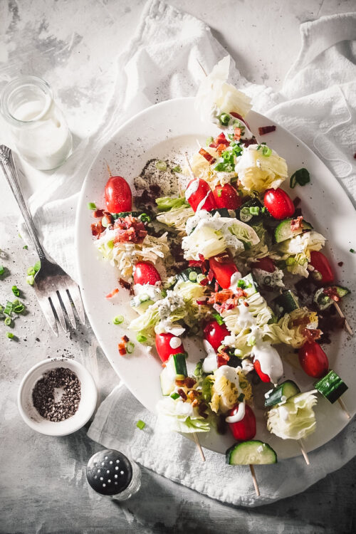 garden salad skewers