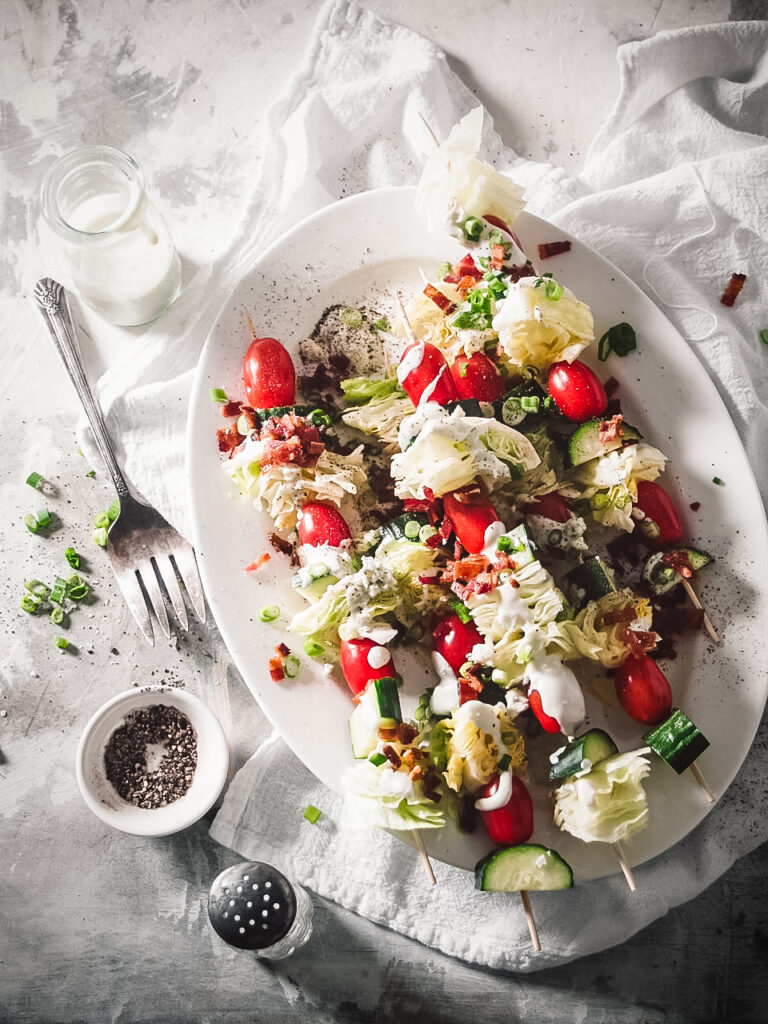 garden salad skewers