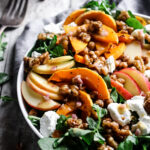 roasted squash, apple and candied walnut salad