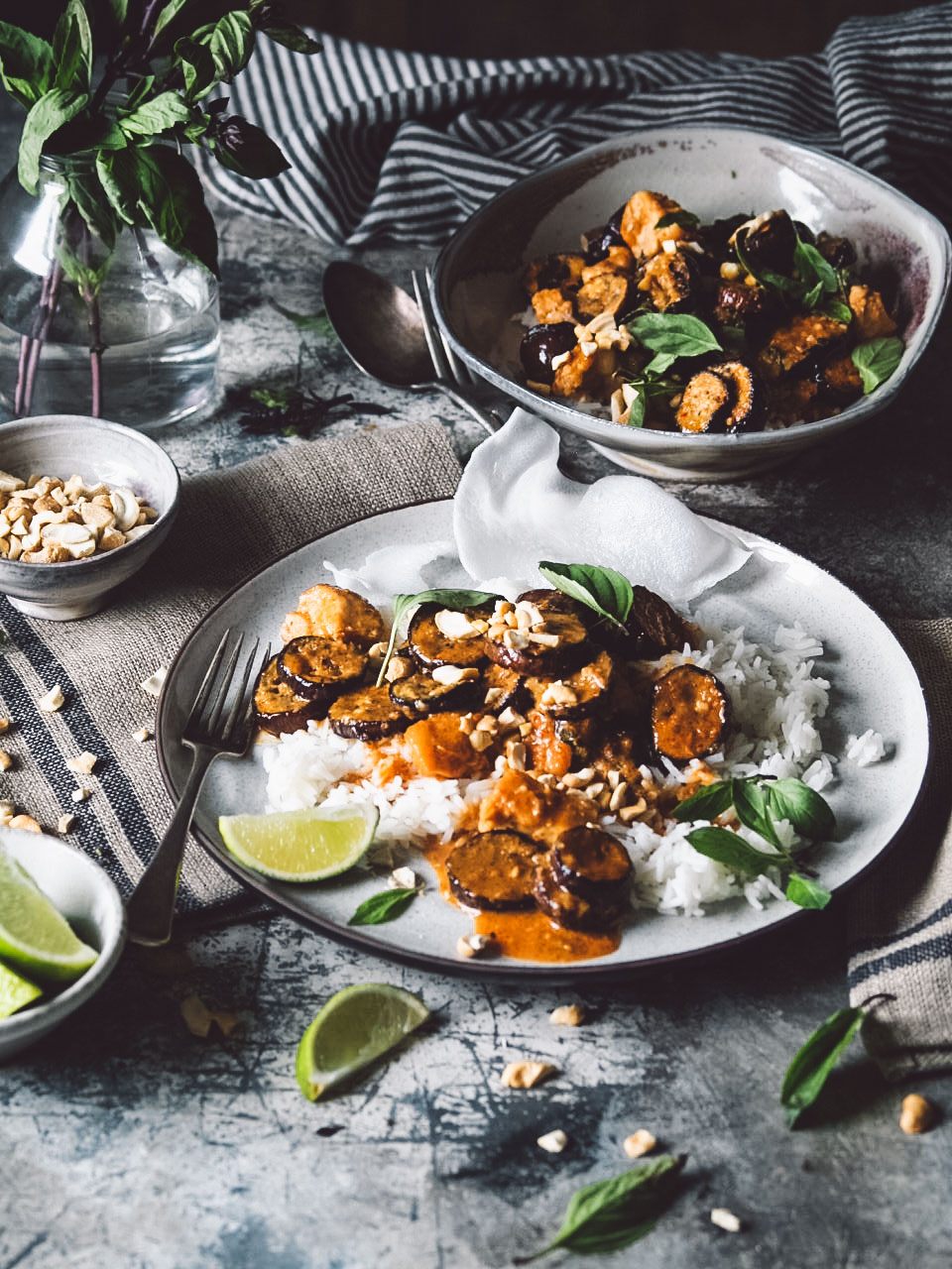 Thai chicken and eggplant panang curry